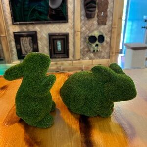 Grassy Style Fabric Bunny Pair 🐰🐰